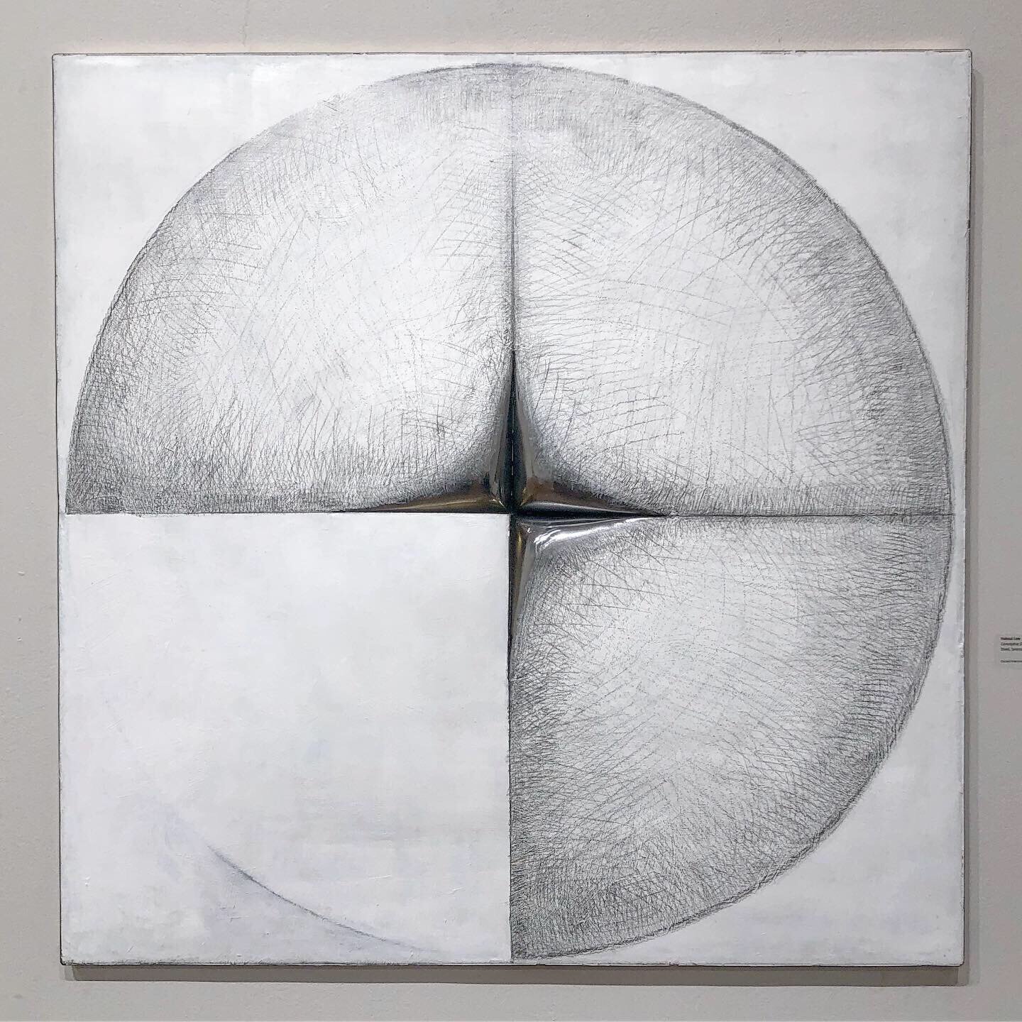Conceptus Et , 2019. Pencil drawing and acrylic painting on formed steel and bronze. H 36” x W 36” x D 5”