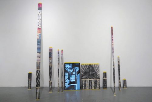 The process of calculating one’s position, 2019 (Installation view with works by Joonhong Min). Photo courtesy: Joonhong Min