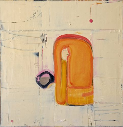 A picture containing building, orange, yellow, sitting Description automatically generated