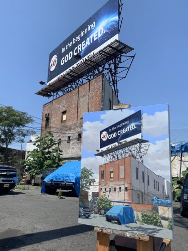 :In the Beginning on site in the Bronx for Art Spiel.jpg