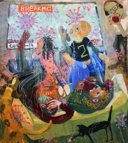 A graffiti covered wall Description automatically generated