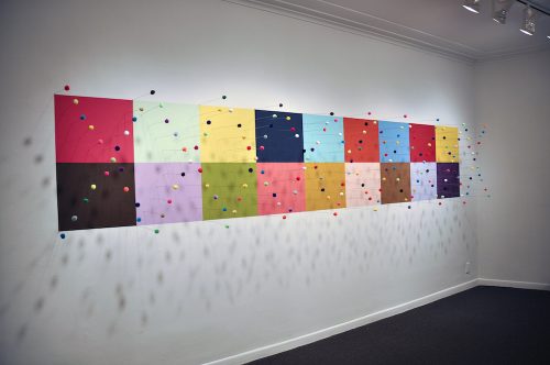 Macintosh HD:Users:suzanshutan:Desktop:Shutan_2018_4' x 18' x1'_Energy grid_18 squares_FLA Cultural Art Center copy.jpg