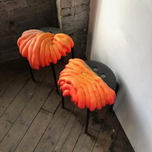 A picture containing wooden, orange, dish, wood Description automatically generated