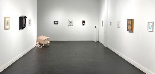 A picture containing indoor, floor, wall, gallery Description automatically generated