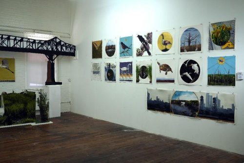 A picture containing indoor, room, gallery Description automatically generated