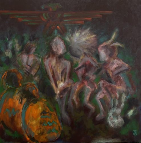 Ghost Dance, 2021, Oil on Canvas 30 X 30.jpg