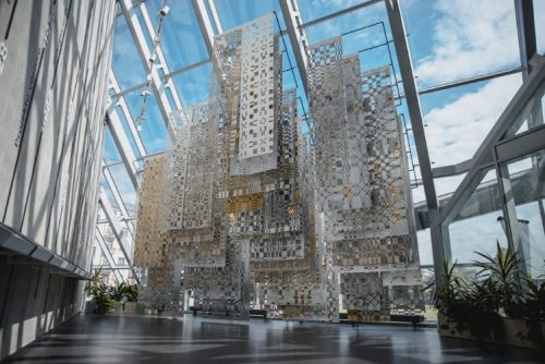 A picture containing building, ride Description automatically generated