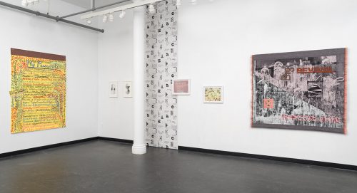 A picture containing indoor, floor, wall, gallery Description automatically generated