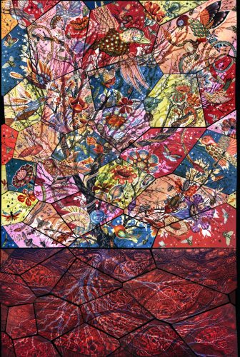 A picture containing text, bedclothes Description automatically generated