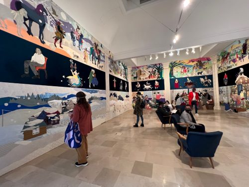 A picture containing indoor, floor, ceiling, people Description automatically generated