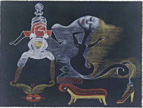 A picture containing painting, drawing, illustration, art Description automatically generated