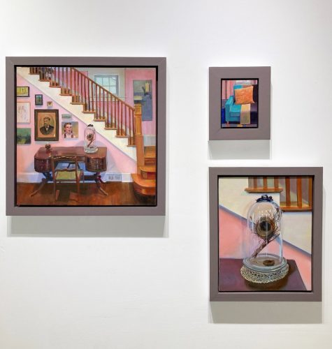 A picture containing text, room, scene, gallery Description automatically generated