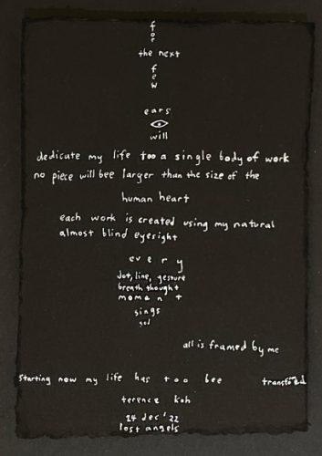 Terence Koh press release