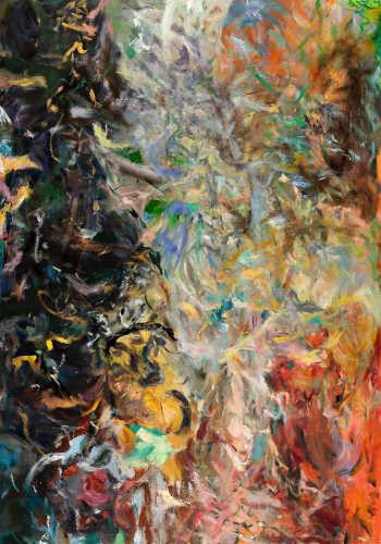 A close-up of a painting Description automatically generated