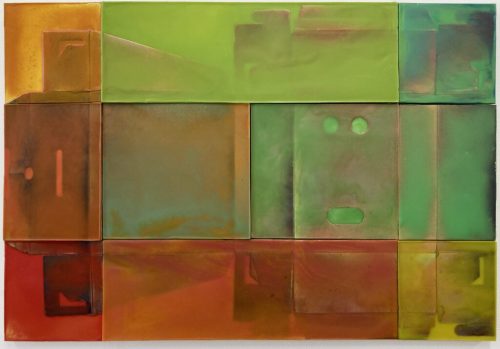 A colorful rectangular pieces of art Description automatically generated with medium confidence