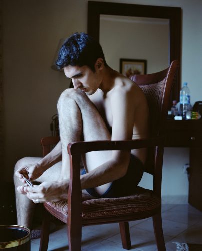 "Naked" by Mati Elmaliach. An exhibition by the artist was on tap at Kibbutz Be'eri.