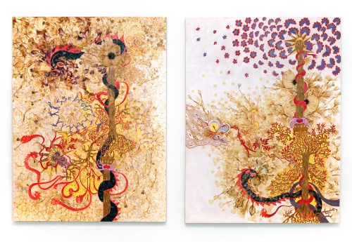 Two art pieces of artwork Description automatically generated with medium confidence