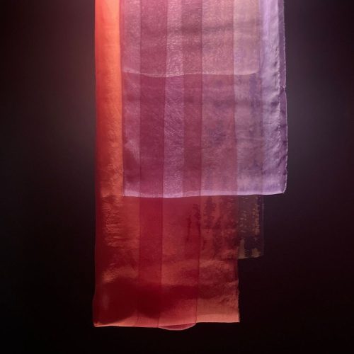 DETAIL, Fragment of Home, (2023) acorns, madder root, marigold, iron, by Laura Kung. Image Credit: Laura Kung