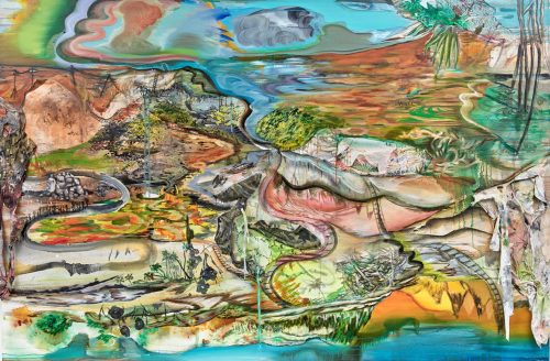 A painting of a landscape Description automatically generated