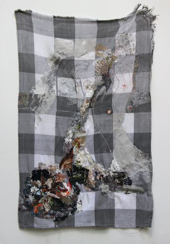 A piece of fabric with a pattern Description automatically generated