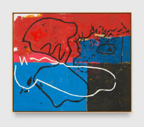 A painting by Joe Bradley, titled Salute, dated 2023 to 2024.