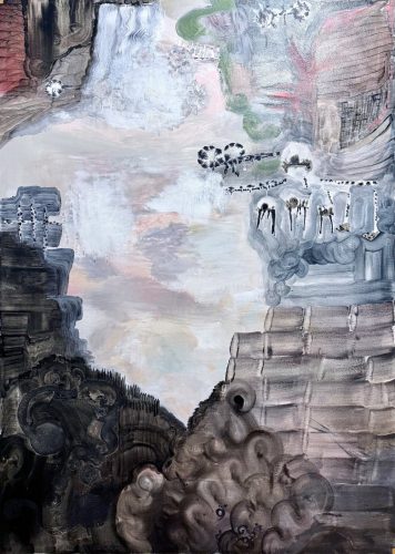 A painting of a landscape Description automatically generated