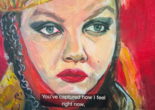 A painting of a person Description automatically generated