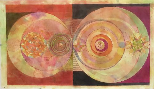 Laura Battle, (Red_Black), mixed media_paper, 22x38.jpeg