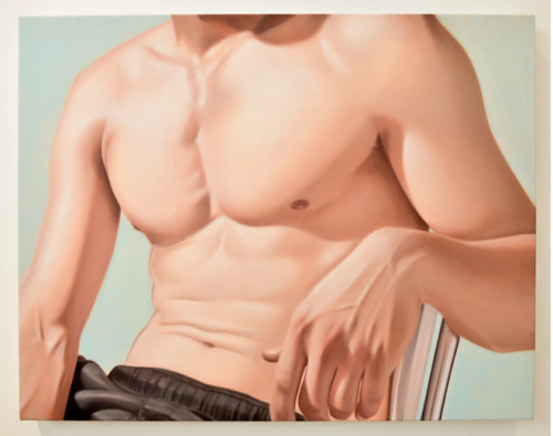 A painting of a person's torso Description automatically generated