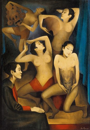 A painting of several women Description automatically generated