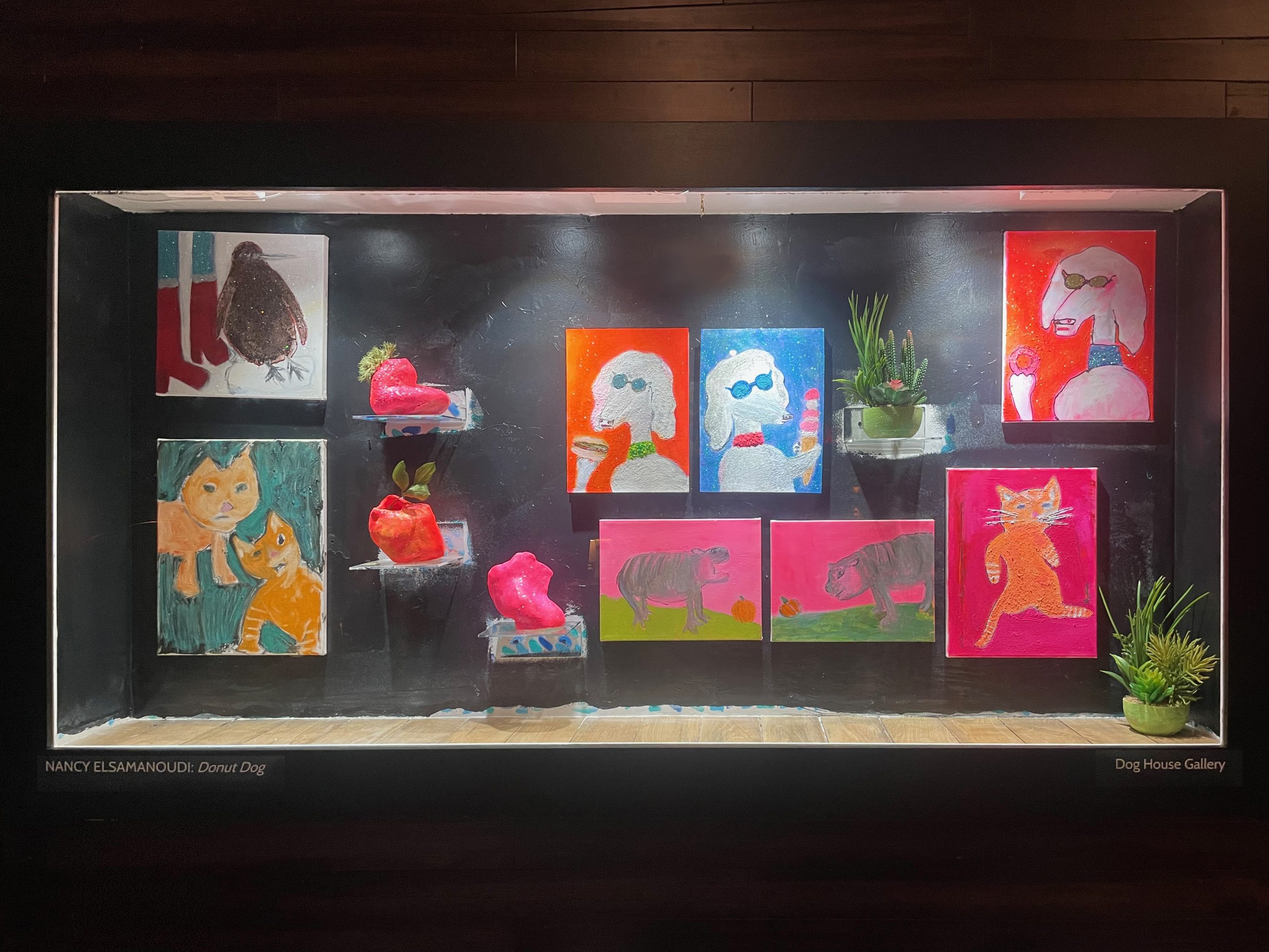 Nancy Elsamanoudi, Donut Dog at Dog House Gallery, courtesy of the the artist