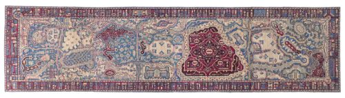 A close up of a rug Description automatically generated