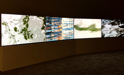 A screens on a wall AI-generated content may be incorrect.