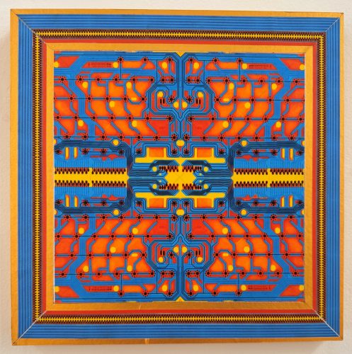 A square picture of a circuit board AI-generated content may be incorrect.