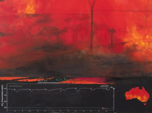 Diane Burko, Summer Heat 1 & 2, 2020