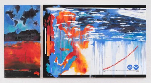 Diane Burko, Summer Heat 1 & 2, 2020