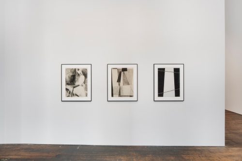 Myron Stout: Charcoal Drawings, installation view