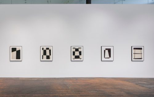 Myron Stout: Charcoal Drawings, installation view
