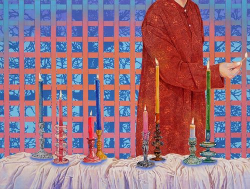 A person holding a candle AI-generated content may be incorrect.