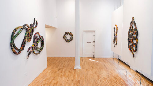 Installation view of Unreliable Narrators