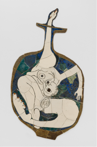 Gabriela Vainsencher, Hope, 2026, Glazed porcelain, 96h x 48w inches. Courtesy of the artist and Asya Geisberg Gallery. Photography: Etienne Frossard.