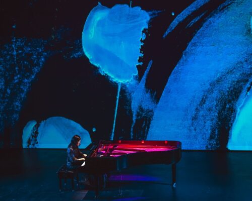 Pianist Clara Yang with visuals by Xuan
