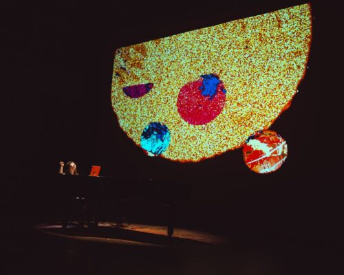 Pianist Clara Yang with visuals by Xuan