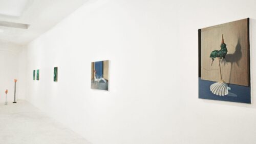 Diego Azzola, Huang Zhe, Installation view of He Spoke To The Birds