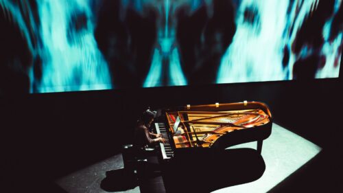 Pianist Clara Yang with visuals by Xuan
