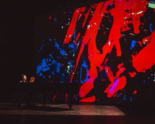 Pianist Clara Yang with visuals by Xuan