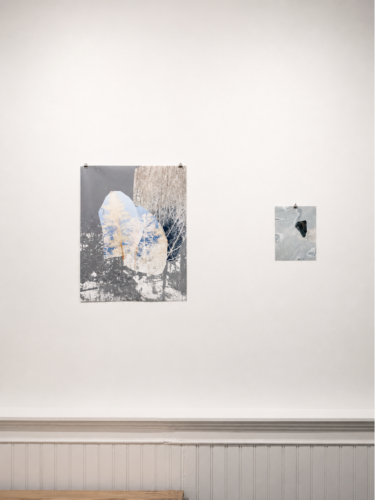 Left: Bing Lu, “into the night” (2026), Archival Inkjet Print, 15 x 20 in. | 38.1 x 50.8 cm