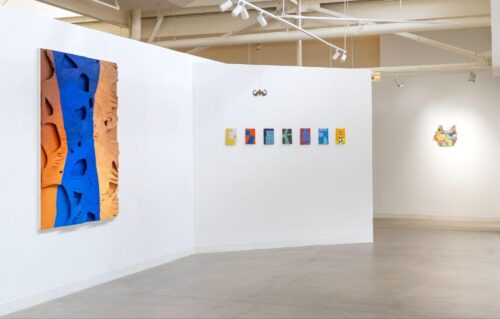 Installation view, Cutaway, Left to right: Lucy Kim, Eleanor Anderson, Hai-Wen Lin, J Stoner Blackwell