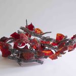Nancy Cohen and Anna Boothe Breach, 9 x 27 x 15 inches, Glass, 2026. Third View. 9 x 27 x 15 inches. Photo credit of Edward Fausty