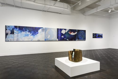 Diane Burko, Extraction, A Dialogue of Extremes, Installation view 1